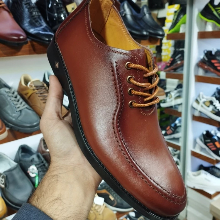 کفش تمام چرم مردانه بندی