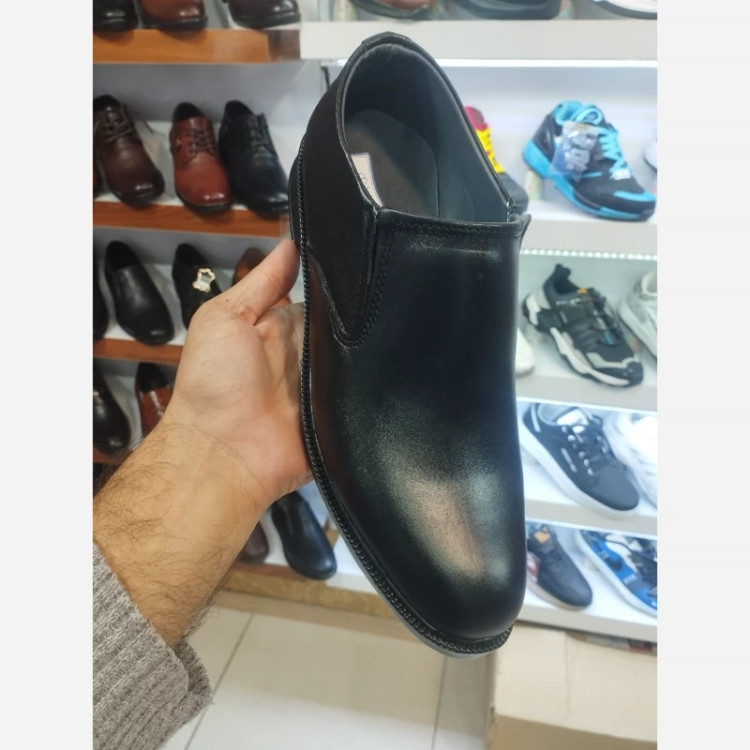 کفش تمام چرم بدون بند مردانه