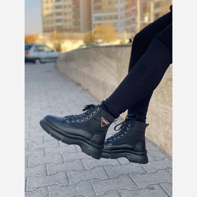نیم بوت اسپرتی کاپشنی ( مشکی)